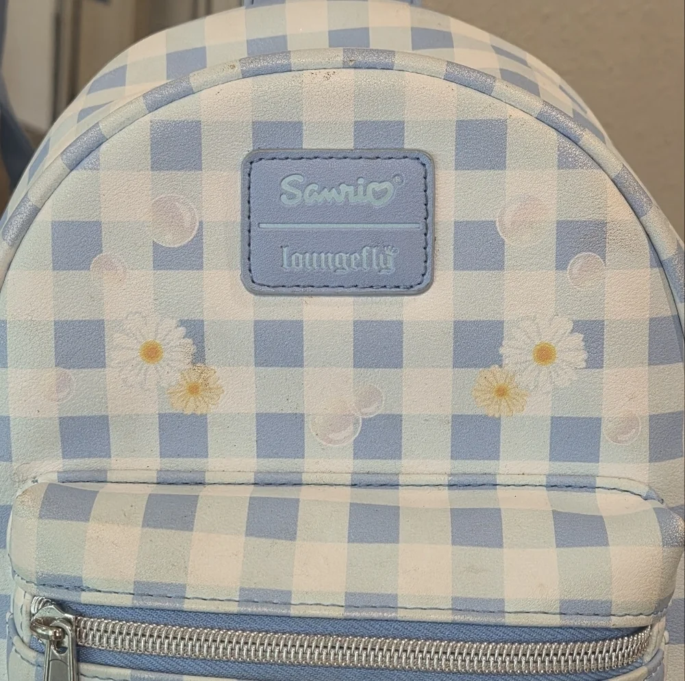 Loungefly Cinnamoroll Sanrio Daisy Gingham Mini Backpack Loungefly